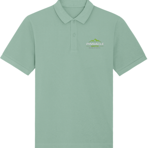 Pinnacle Moto Polo T-Shirt - White/Green Logo