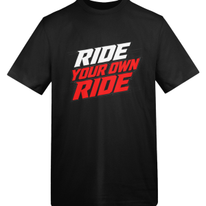 Ride your own Ride T-Shirt — White & Red Print