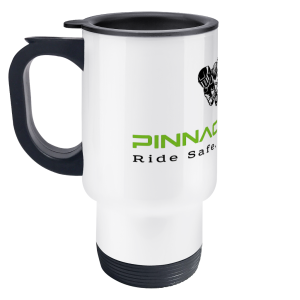 Travel Mug Passed - Green & Black Pinnacle Moto Logo