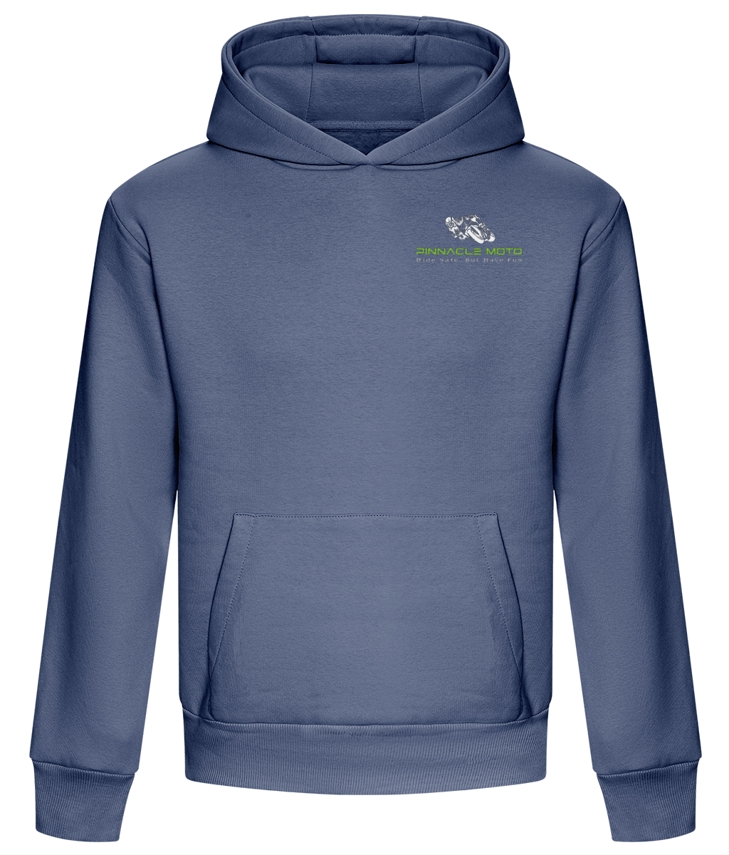 Heavyweight Winter Hoodie - Green & White Pinnacle Logo with Green & White Mountain Road Design - Image 2